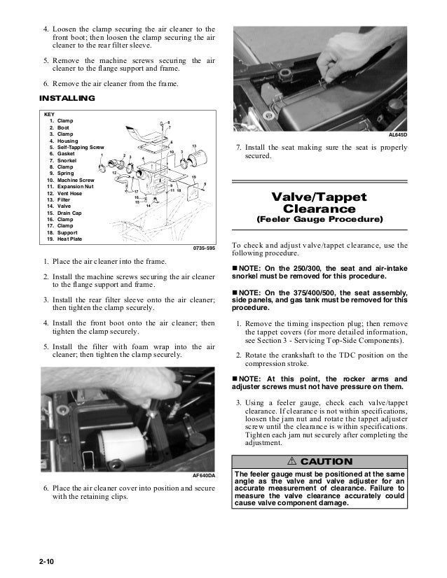 2002 Arctic Cat ATV 375 4X4 Automatic Service Repair Manual