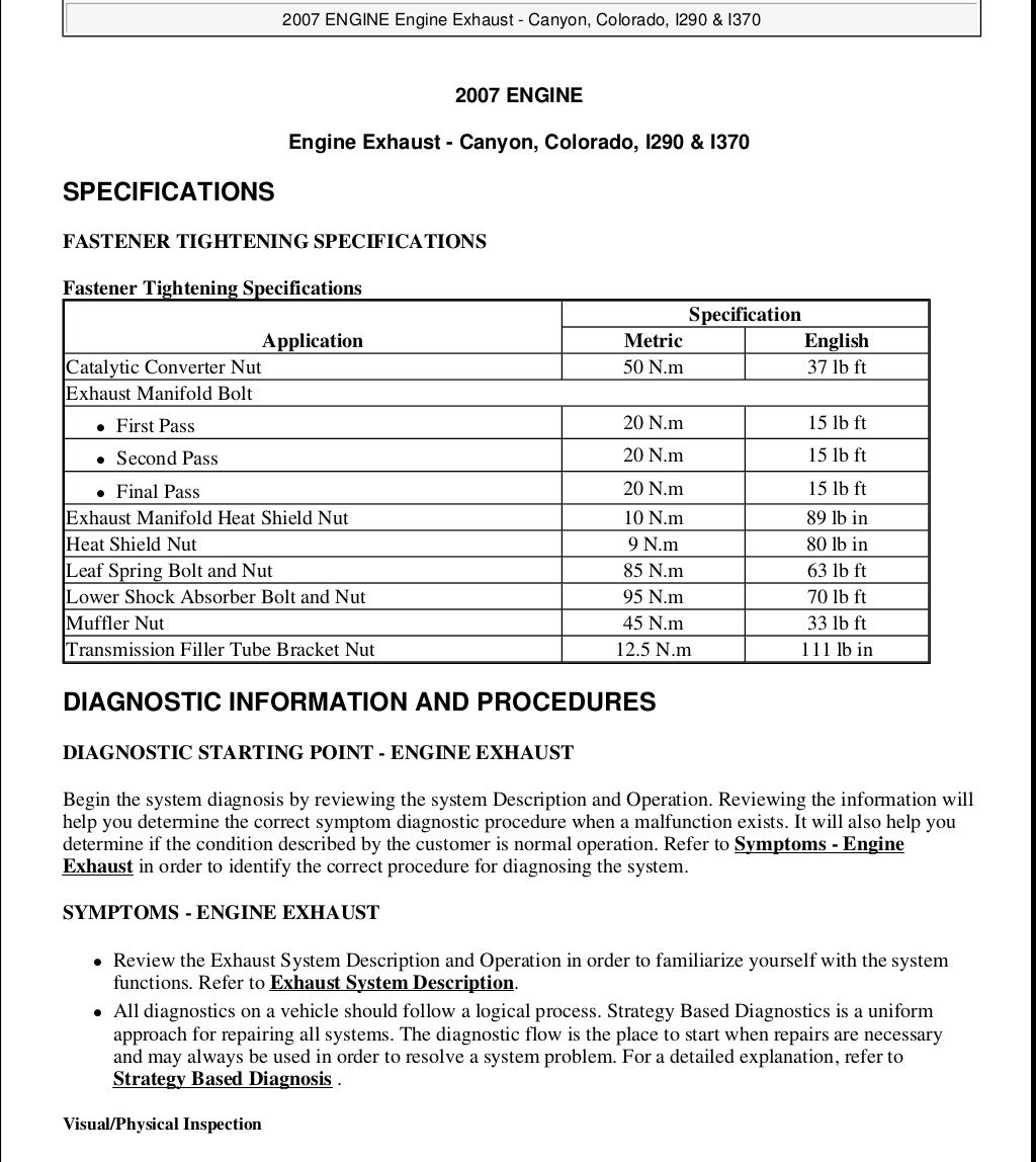 2009 GMC CANYON Service Repair Manual