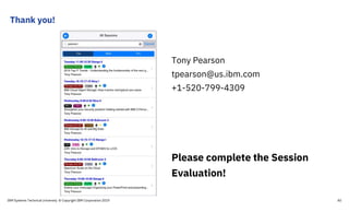 Thank you!
IBM Systems Technical University © Copyright IBM Corporation 2019 40
Tony Pearson
tpearson@us.ibm.com
+1-520-799-4309
Please complete the Session
Evaluation!
 