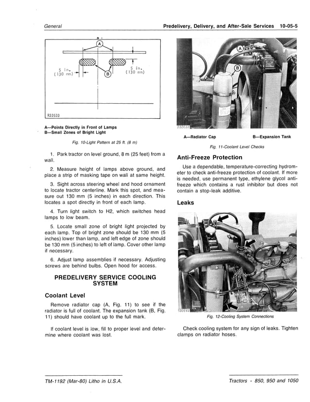 JOHN DEERE 950 TRACTOR Service Repair Manual