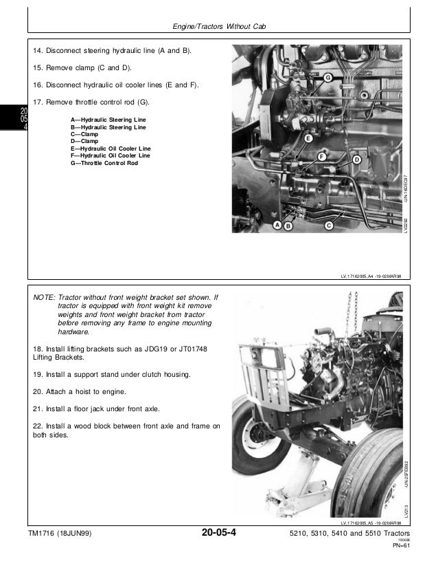 JOHN DEERE 5410 TRACTOR Service Repair Manual