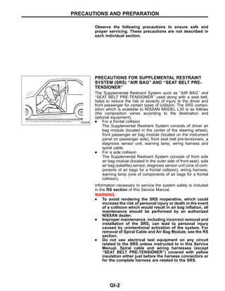 2001 Nissan Altima Service Repair Manual PDF