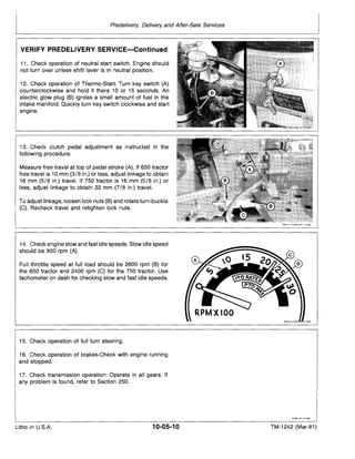 JOHN DEERE 750 TRACTOR Service Repair Manual