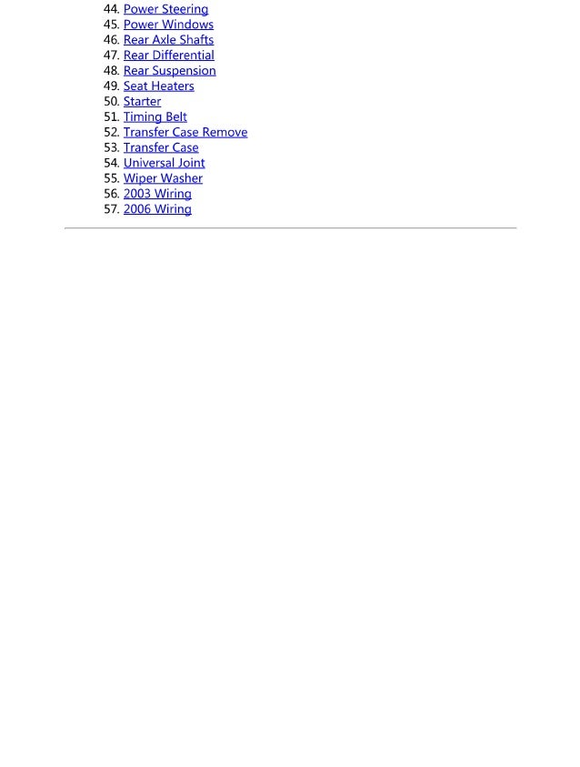 2006 HONDA PILOT Service Repair Manual 2006 HONDA PILOT Service Repair Manual