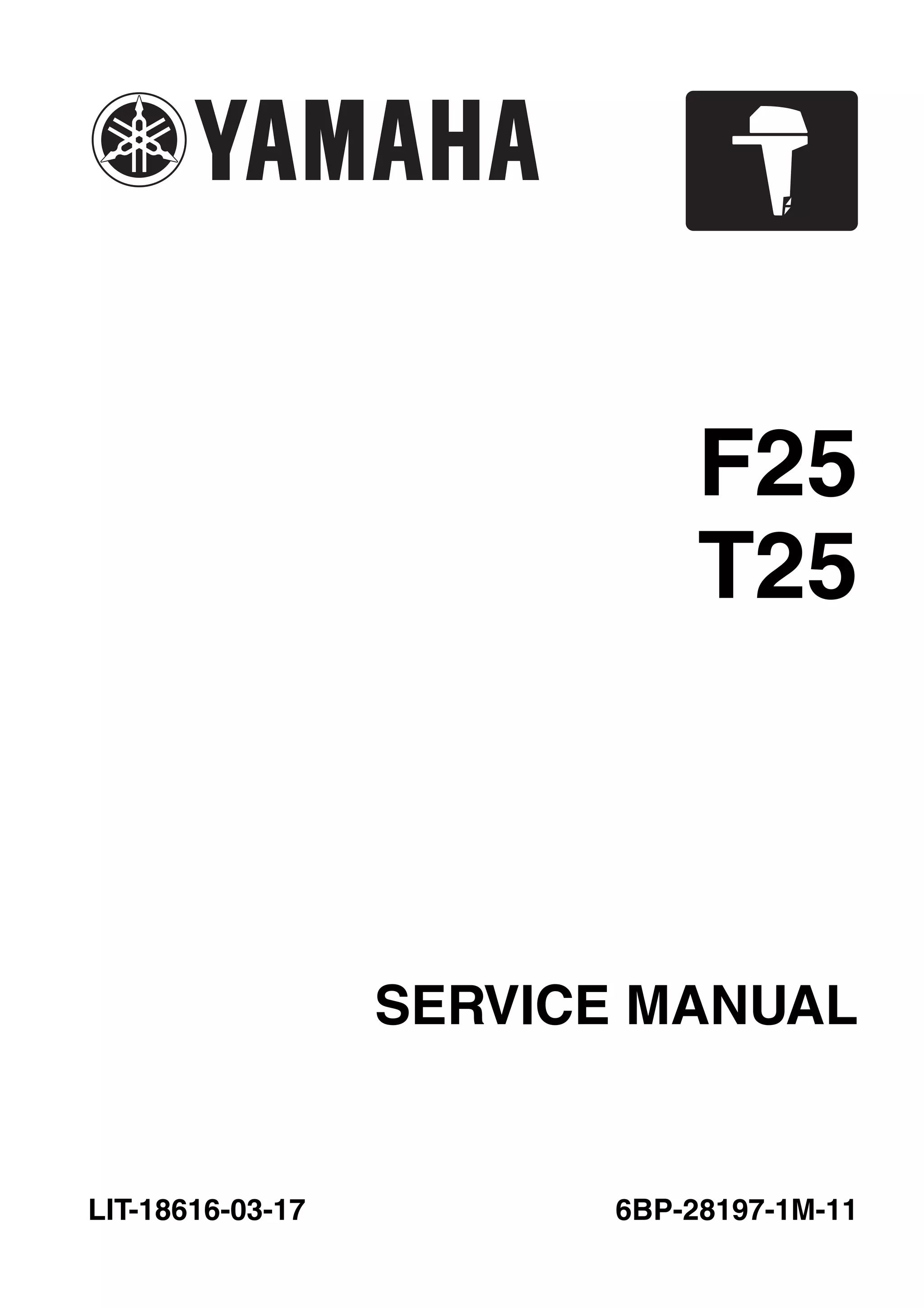 2010 Yamaha F25A 25HP OUTBOARD Service Repair Manual | PDF