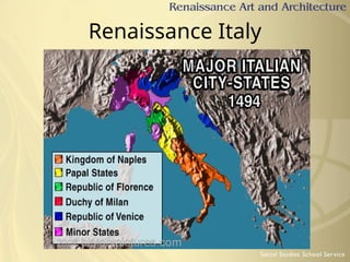 Italian Renaissance Location RennaissanceAndArtsArchitectureIntroduction.ppt