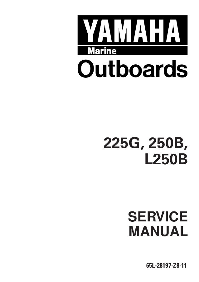 YAMAHA OUTBOARD 225FETO, S225TR Service Repair Manual U 200423