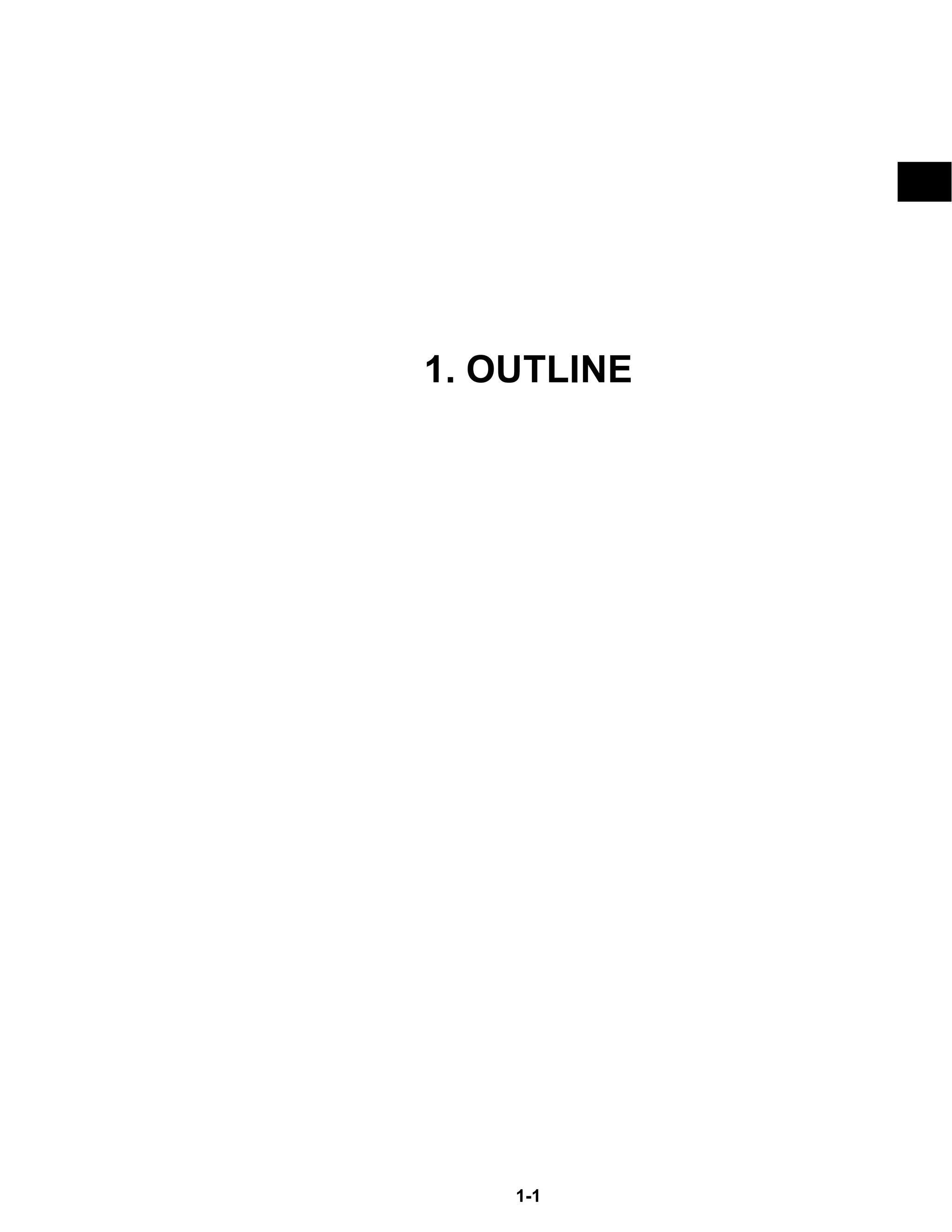 1-1
1. OUTLINE
 