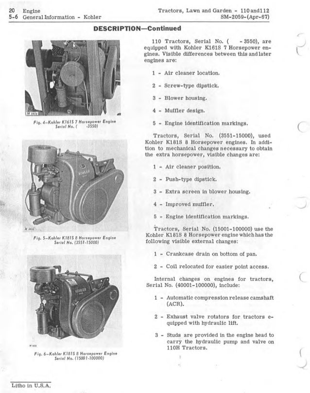 JOHN DEERE 110 LAWN AND GARDEN TRACTOR Service Repair Manual