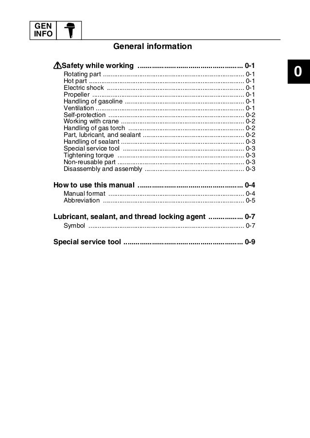 2011 Yamaha F225ca 4 Stroke Outboard Service Repair Manual Sn