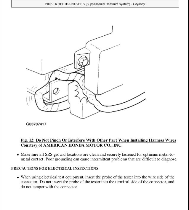 2007 Honda Odyssey Service Repair Manual