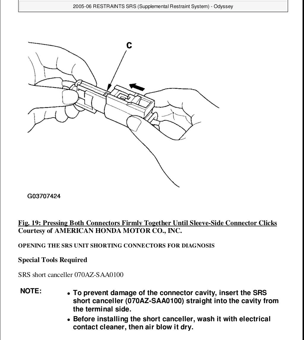 2007 HONDA ODYSSEY Service Repair Manual