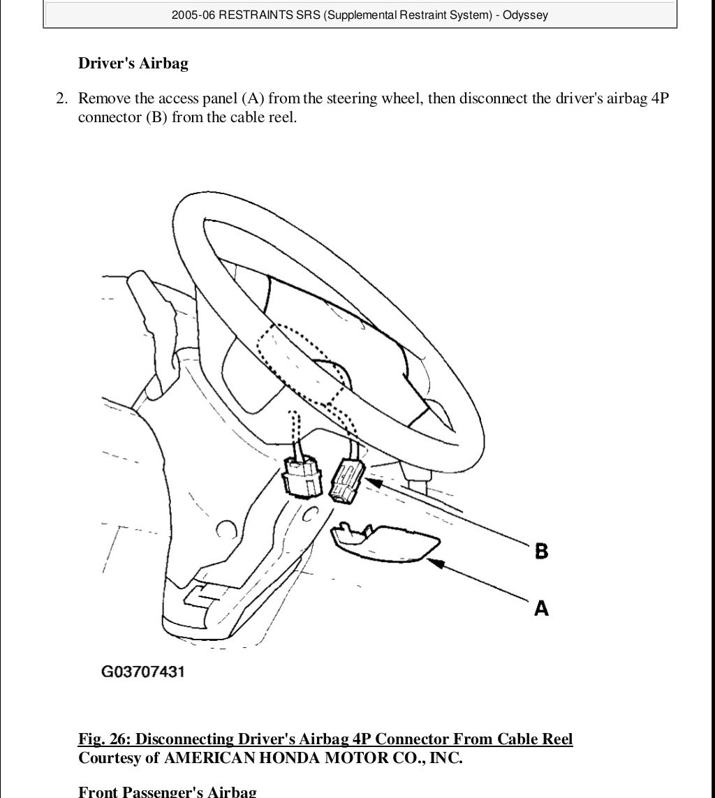 2007 HONDA ODYSSEY Service Repair Manual
