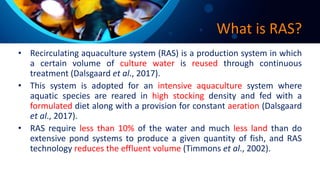 Aeration Ras Potential of recirculating aquaculture system in ornamental fish ...