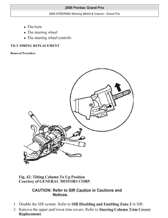 2008 PONTIAC GRAND PRIX Service Repair Manual