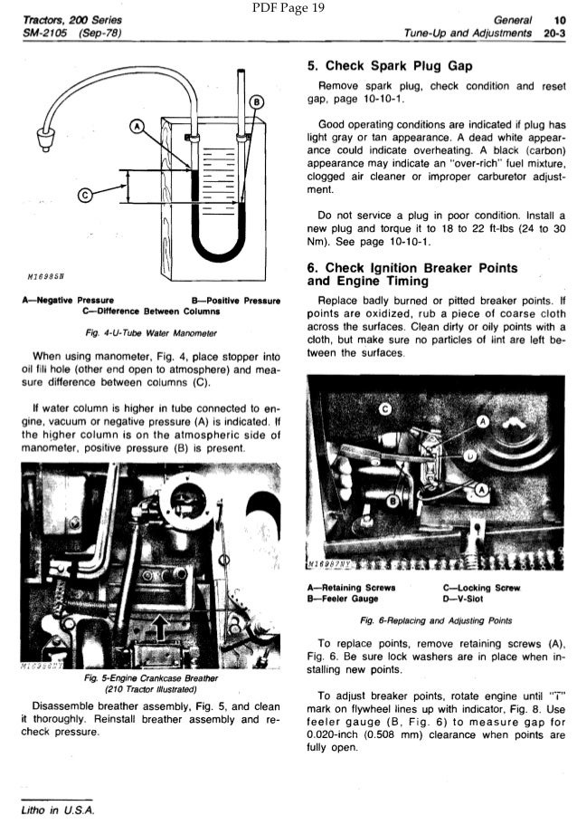 JOHN DEERE 200 LAWN AND GARDEN TRACTOR Service Repair Manual