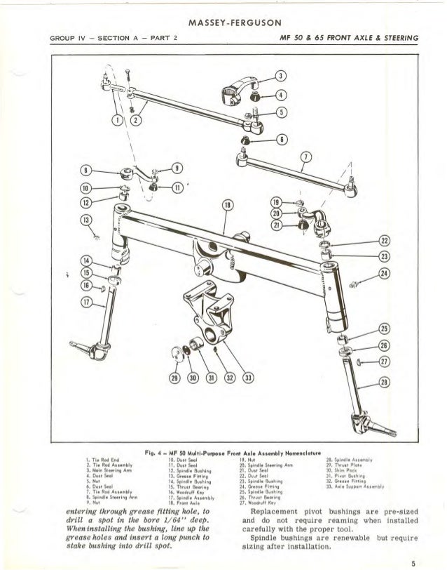 Massey Ferguson MF50 Tractor Service Repair Manual