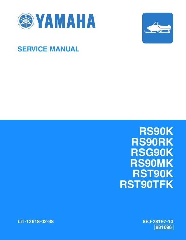 2006 Yamaha Rs Vector Rs90rl Snowmobile Service Repair Manual