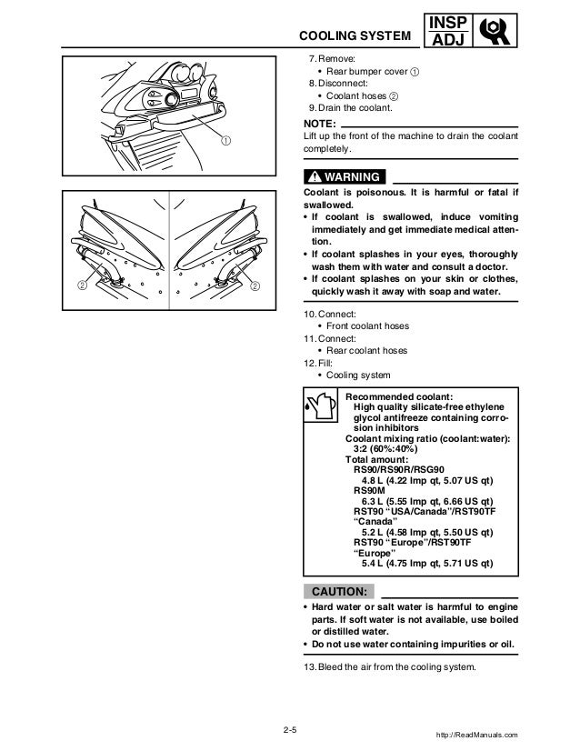 2006 Yamaha Rs Vector Rs90rl Snowmobile Service Repair Manual