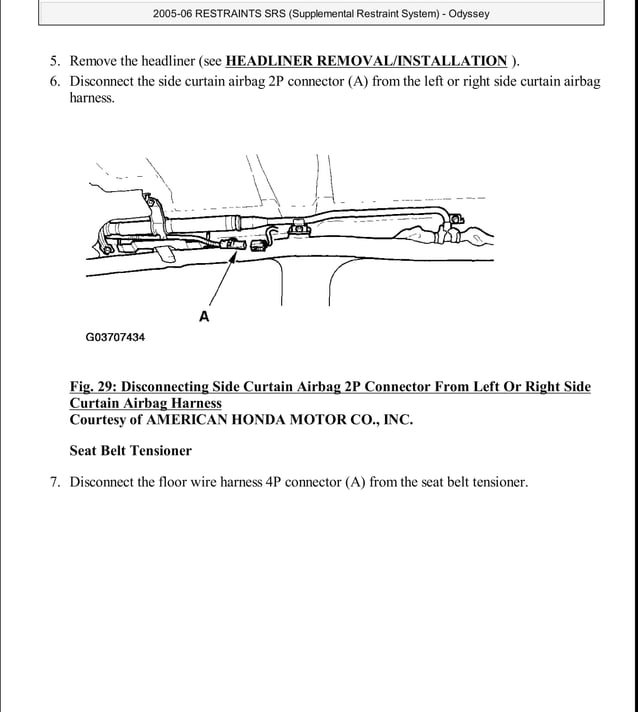 2009 HONDA ODYSSEY Service Repair Manual PDF