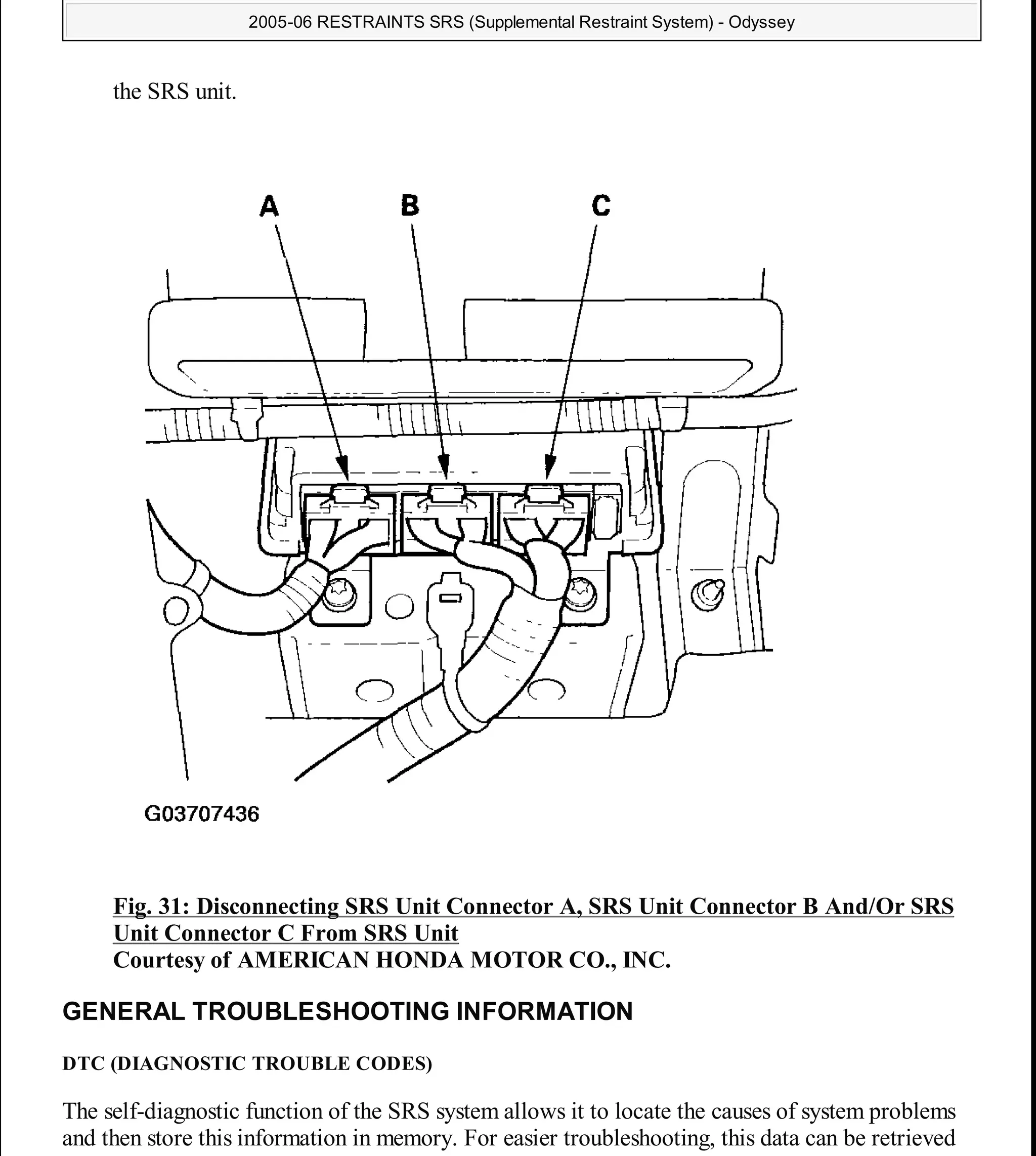 2008 HONDA ODYSSEY SERVICE DUE SOON B1 visual data 3