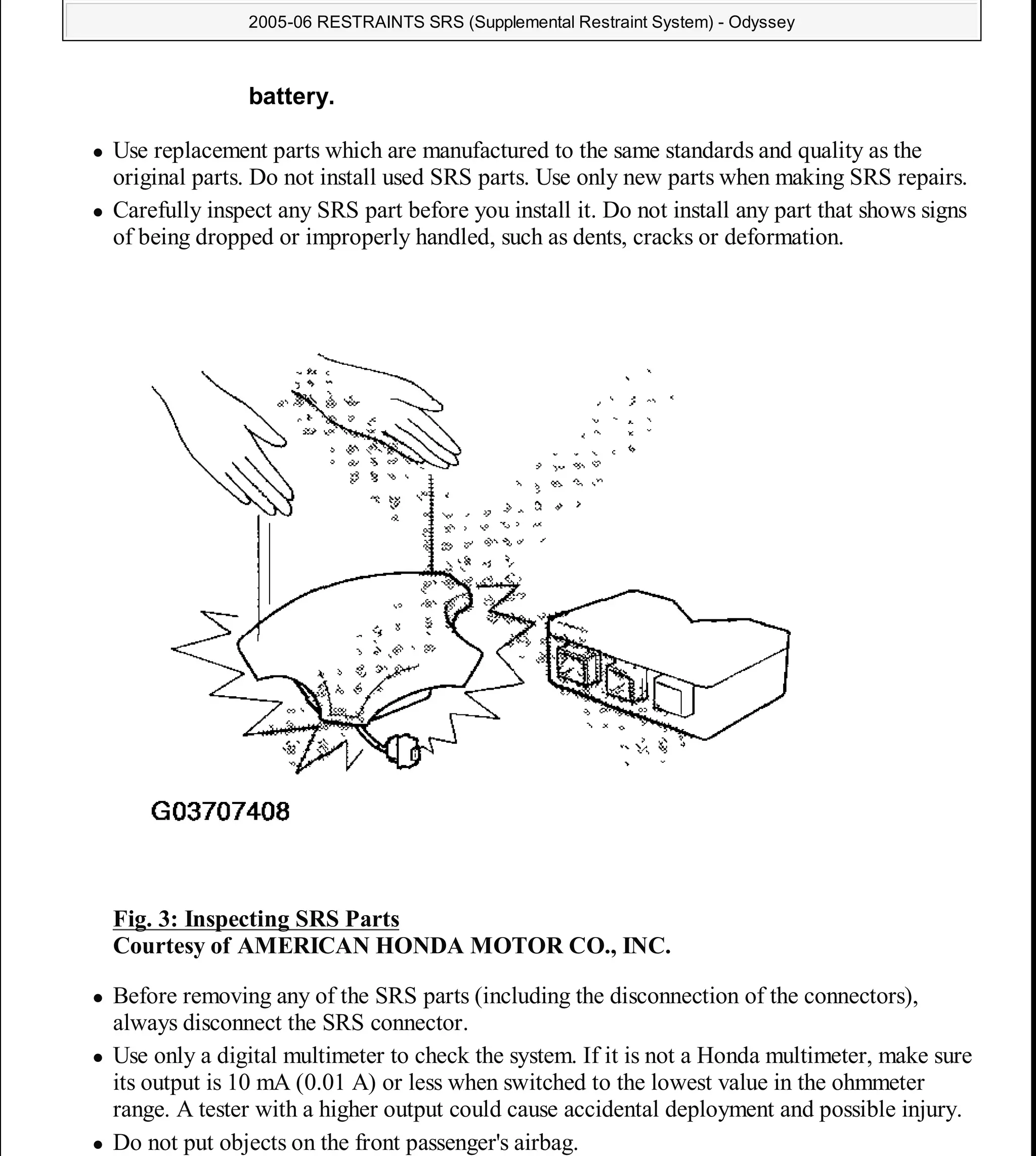 2017 Honda Odyssey Repair and Service Manual