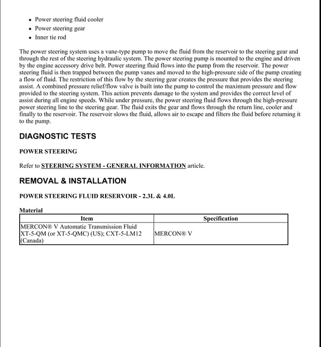 2008 FORD RANGER Service Repair Manual | PDF