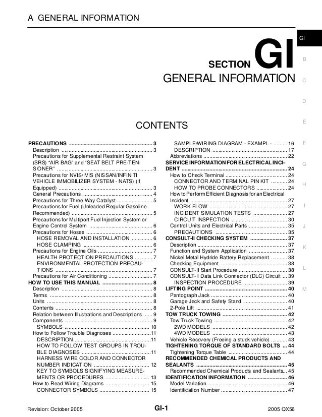 Infiniti qx56 manual