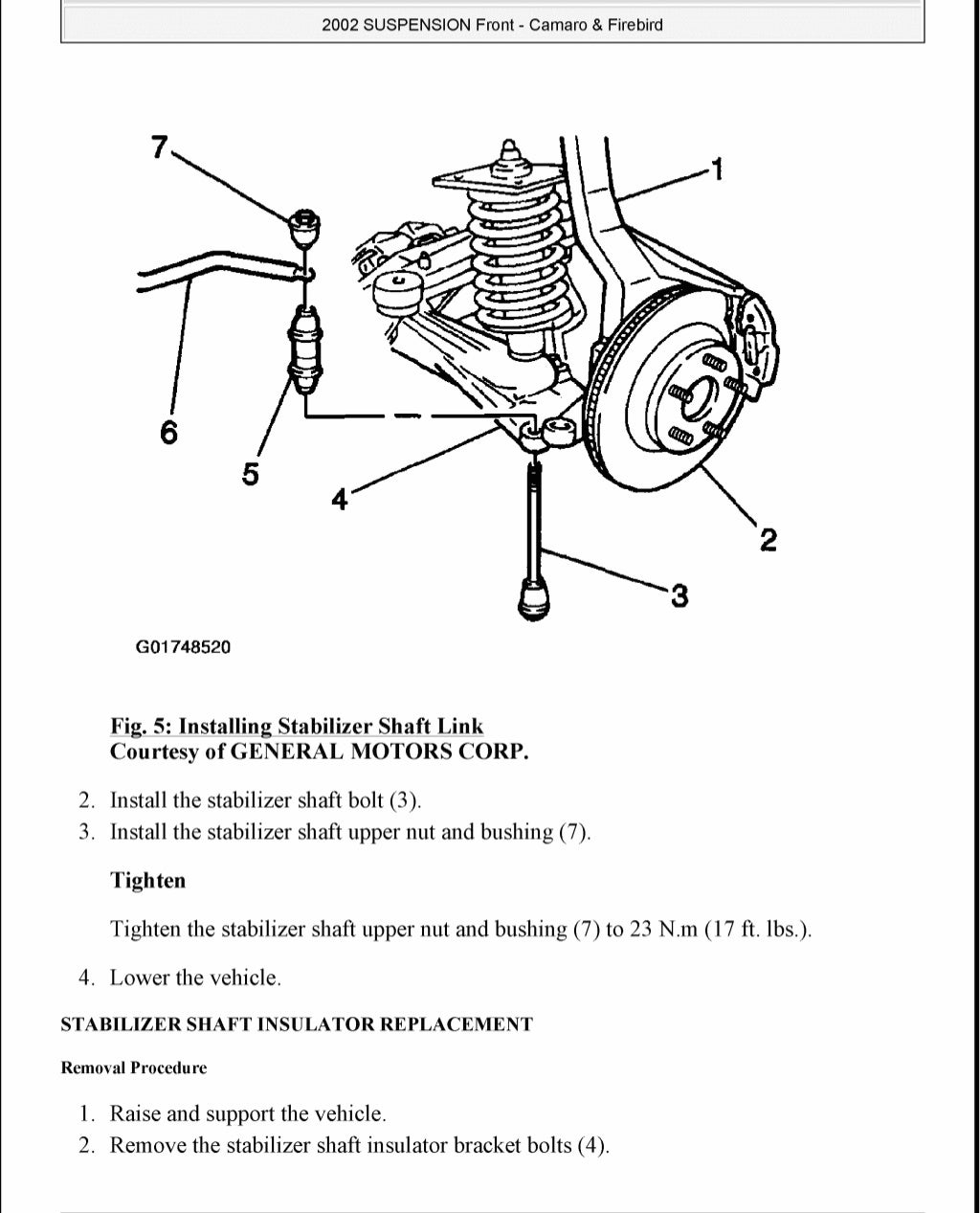 1999 Chevrolet Camaro Service Repair Manual