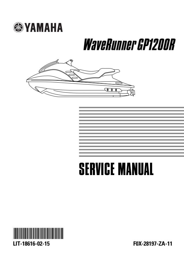 yamaha gp1200 service manual Yamaha waverunner gp1200r service repair shop manual lit 18616 02.