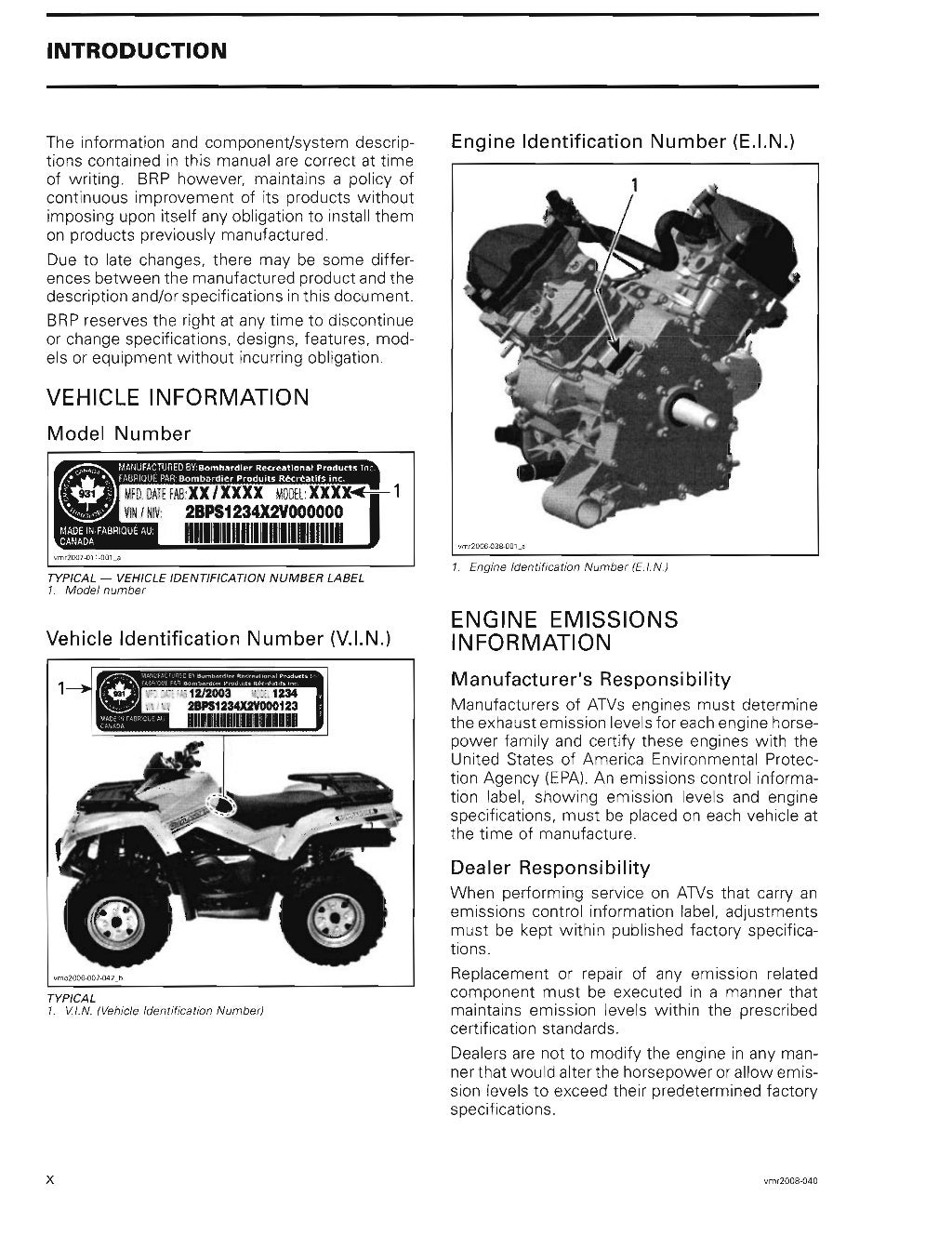 2008 CanAm BRP Bombardier Renegade 800 Service Repair Manual