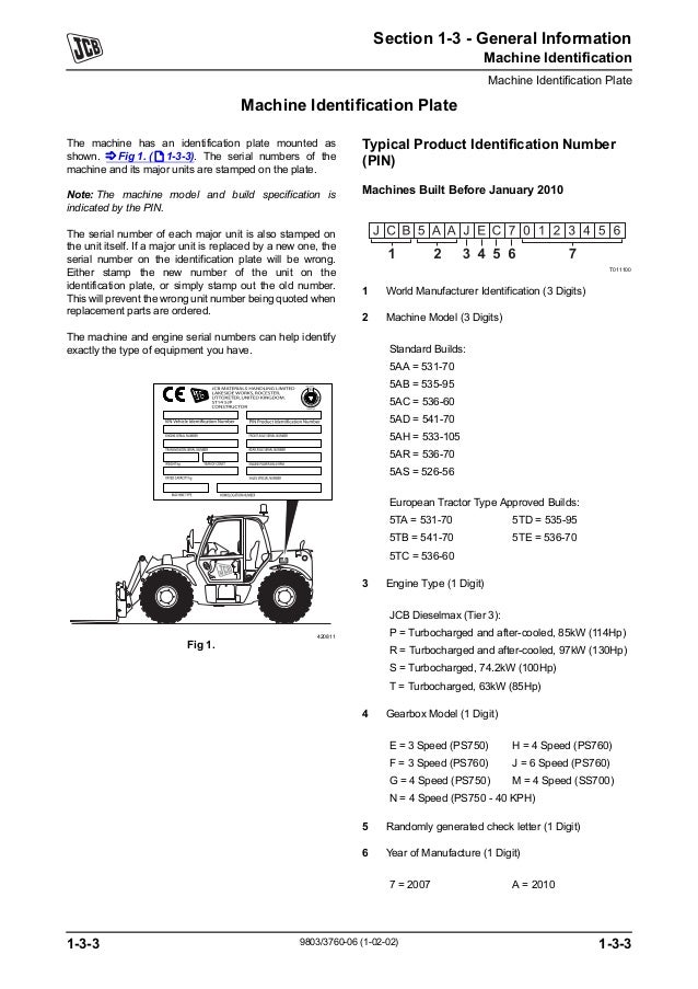 JCB 531-70 TELESCOPIC HANDLER Service Repair Manual
