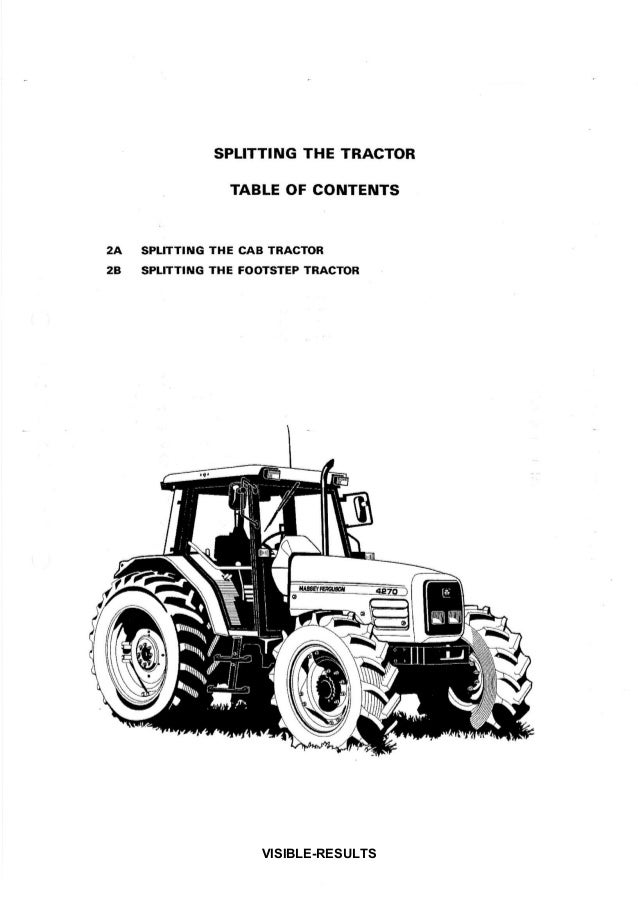 Massey Ferguson MF 4243 Tractor Service Repair Manual