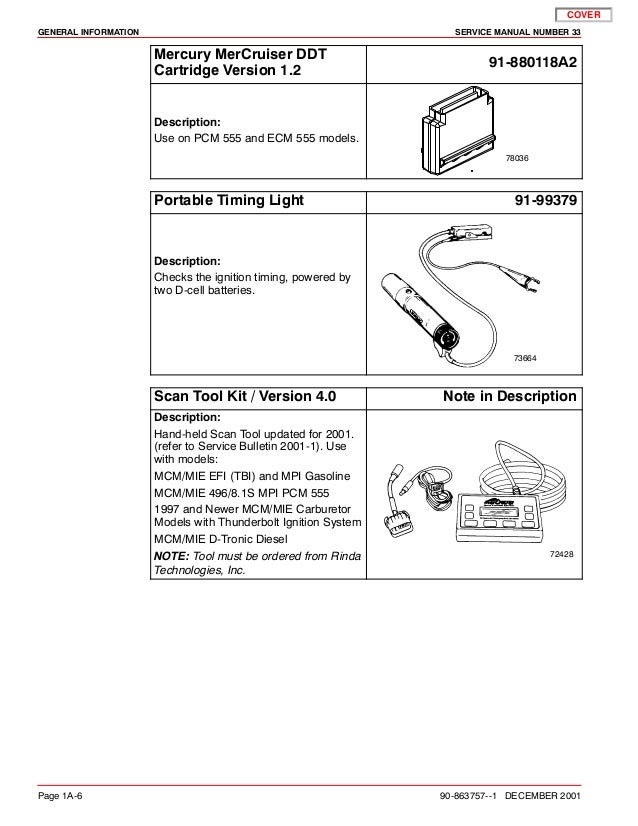 MERCURY MERCRUISER 496 MAG HO DIAGNOSTICS Service Repair Manual SN0M???