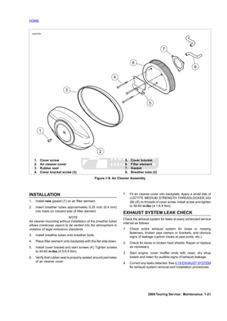 2009 ULTRA CLASSIC SERVICE MANUAL visual data 3