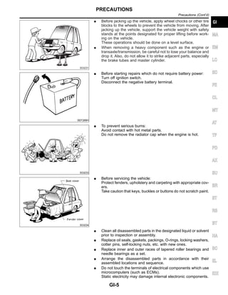2001 Nissan Pathfinder Service Repair Manual PDF
