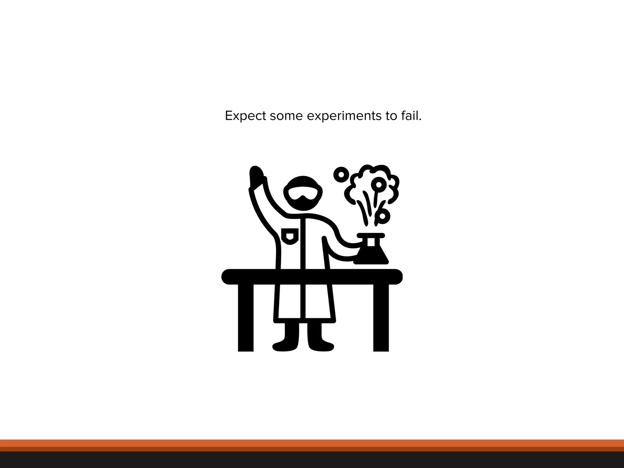 Expect some experiments to fail. 
© 
2012, 
Asynchrony 
Solu2ons, 
Inc. 
All 
rights 
reserved. 
 
