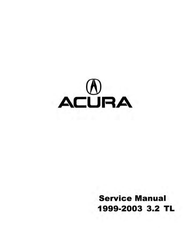 2001 ACURA TL Service Repair Manual