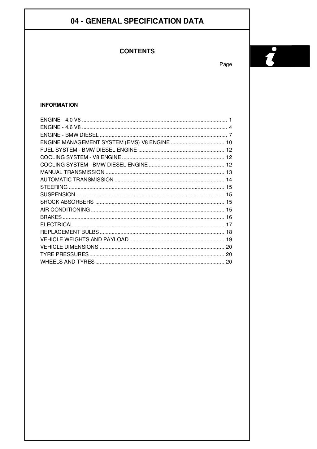 1993 LAND ROVER RANGE ROVER CLASSIC Service Repair Manual