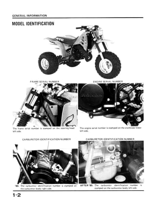 1985 HONDA ATC 250ES SERVICE MANUAL PDF visual data 4