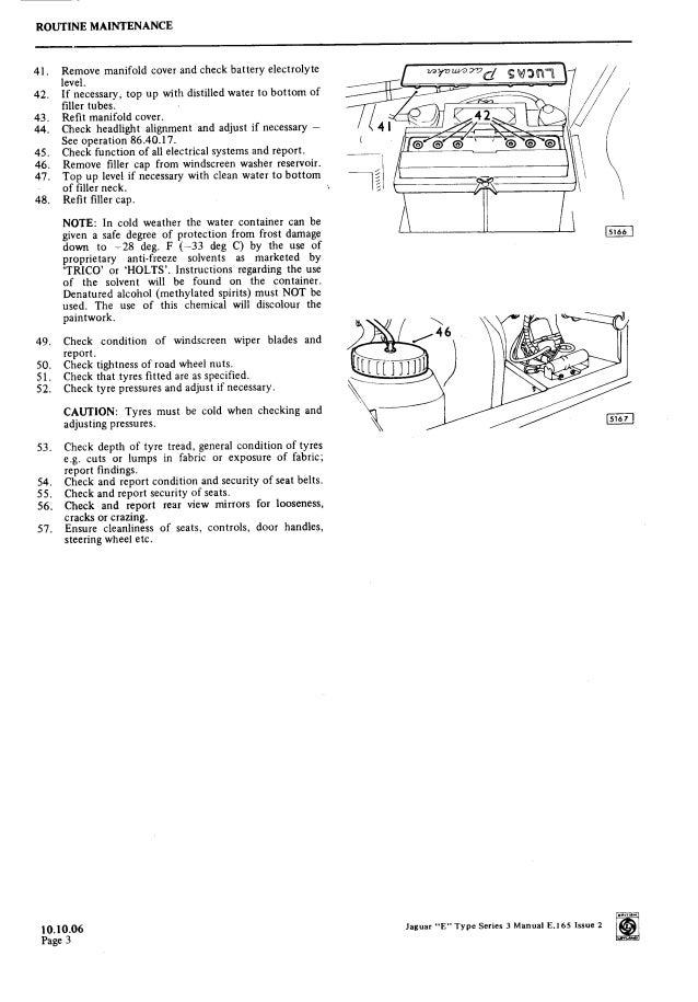 1971 JAGUAR E-TYPE SERIES III V12 Service Repair Manual