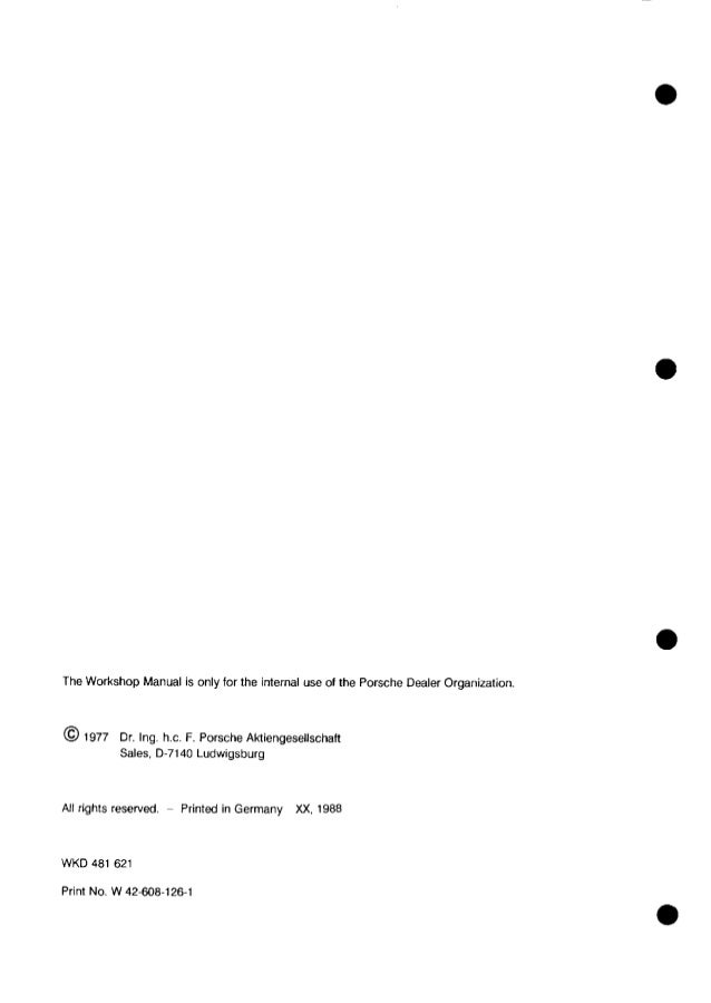 1978 Porsche 928 Service Repair Manual
