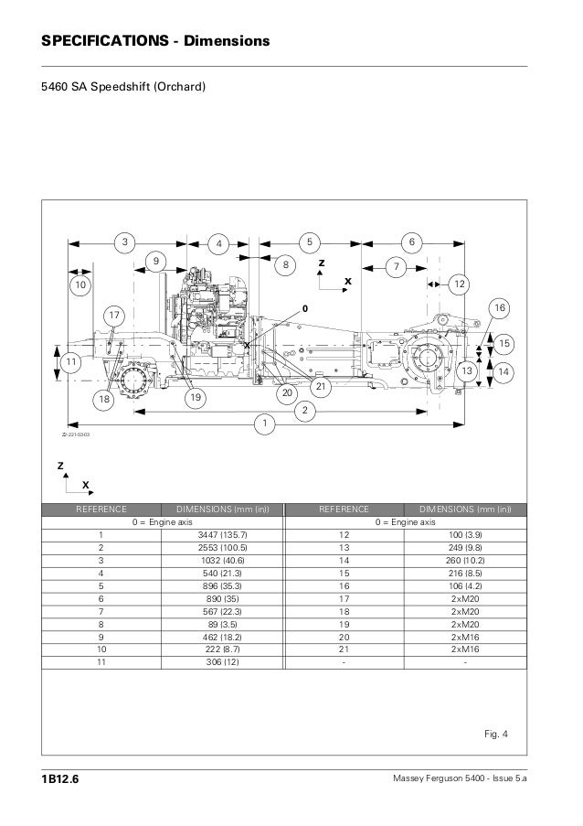 Massey Ferguson Mf 5460 Tractor Service Repair Manual
