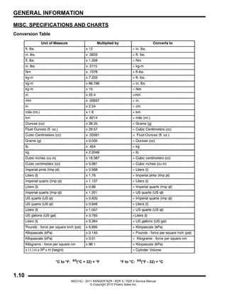 Polaris Ranger Table 2011 Polaris RANGER RZR 4 EPS ATV Service Repair Manual | PDF