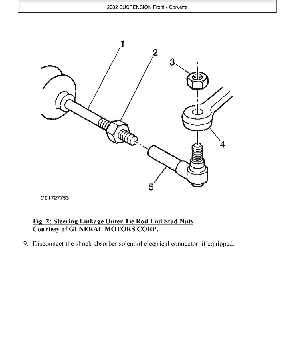2003 Chevrolet Corvette Service Repair Manual