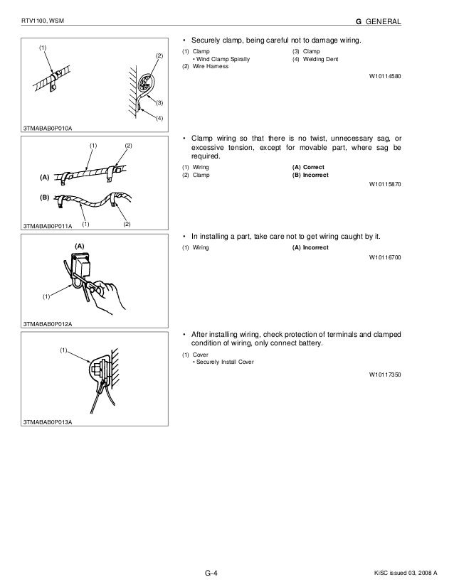 KUBOTA RTV1100 UTILITY VEHICLE UTV Service Repair Manual