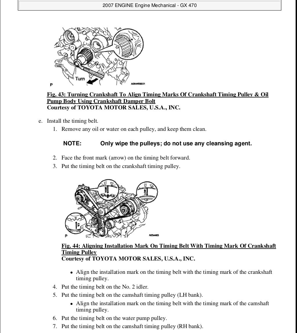 2006 LEXUS GX470 Service Repair Manual