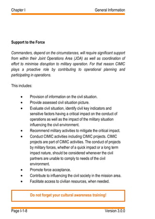 Cimic handbook | PDF