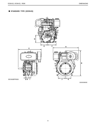 Standard E2 Engine KUBOTA OC60-E2 (-X) DIESEL ENGINE Service Repair Manual | PDF