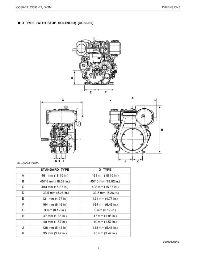 Kubota WSM Diesel Work Shop Manual# OC60-E2 /& OC95-E2